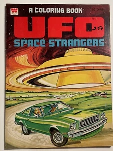 Vintage Whitman UFO Space Strangers 1978 Coloring Book Close Encounters - Picture 1 of 2