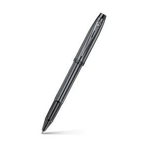 Sheaffer 100 Rollerball Pen in Shiny Dark Grey Gunmetal with PVD Trim - NEW - Picture 1 of 2
