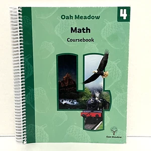 Oak Meadow Math Coursebook Grade 4 Educational Spiral Textbook READ DESCRIPTION! - Bild 1 von 7