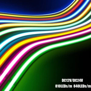 12V 24V 5-20m WW/CW RGB COB LED Strip Lights Flexible Cabinet Kitchen Tape Light - Picture 1 of 29