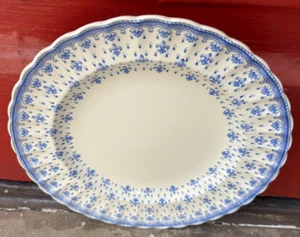 Spode Fleur-de-Lis Blue Copeland England Dinner Plate - Picture 1 of 1
