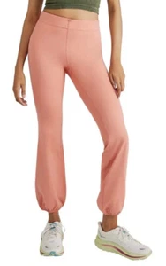 NWT Free People Let’s Bounce Pants Peach Size Medium Jogger Zip Pocket - Picture 1 of 17