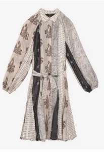 Free People Paquerette Dress x Mes Demoiselles Size 40/8 Hand Made Silk - Picture 1 of 18