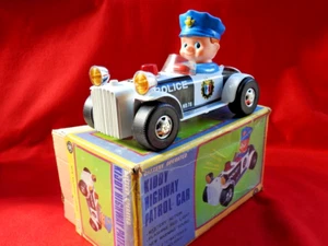 MASUDAYA MODERN TOYS JAPAN 1960s VNM BOXED KIDDY HIGHWAY PATROL TINPLATE BAT/OP - Foto 1 di 13