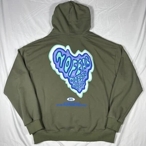 Elfric Eden Hoodie No Fear Size Medium Oversized Green - Picture 1 of 16