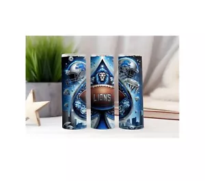 Vaso sublimado delgado Detroit Lions 20 oz - Imagen 1 de 10