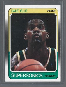 Dale Ellis Supersonics 1988-89 Fleer Basketball Card #107 (SET BREAK) (C)