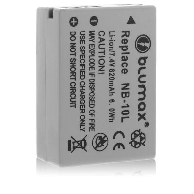 Blumax Akku passend für Canon NB-10L Powershot SX40 HS SX-40HS 820 mAh (7,4V)