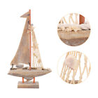 Holz Segelboot Modell Mediterraner Tischdeko Geschenk Spielzeug