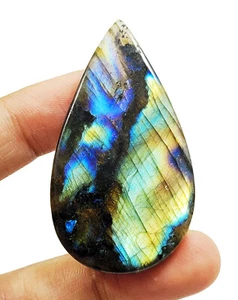89.40 Ct Natural Good Quality Labradorite Cabochon Multi Fire Cabochon, - Picture 1 of 5