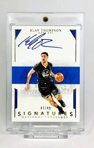 2015-16 Panini National Treasures - Signatures Klay Thompson /49 (AU) - Zdjęcie 1 z 2