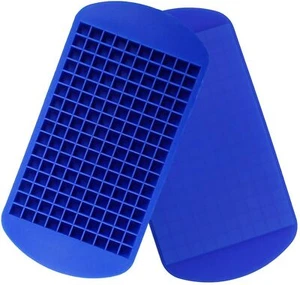 Ice Cube Maker Molds 160 Grids Mini Small Trays Silicone Bar Whiskey Cocktails - Picture 1 of 7