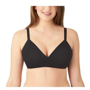 New With Tags Wacoal 852189 How Perfect Wire Free T-Shirt Bra Black, Size 34B - Picture 1 of 9