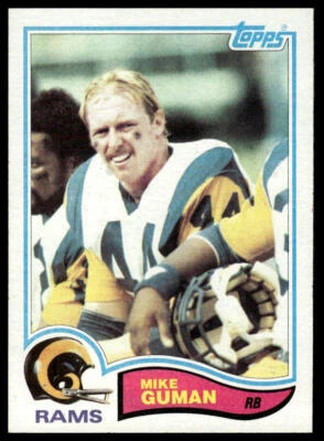 1982 Topps #376 Mike Guman Los Angeles Rams - Image 1 of 2