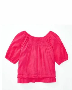 Polo Ralph Lauren Girls' Long Sleeve Smocked Top Pink 6 NWOT - Picture 1 of 2