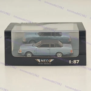 MODELOS A ESCALA NEO 1/87 Volvo 262C Resina Coche Colección Limitada Azul - Imagen 1 de 6