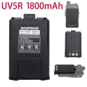 Oryginalna dwukierunkowa bateria radiowa BaoFeng UV-5R 1800 mAh UV-5R + UV-5RA UV-5RE BF-F8 - Zdjęcie 1 z 11