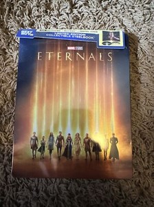 Eternals 4K UHD Blu-ray Steelbook With J Card