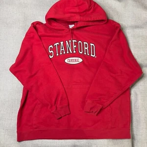 Campus Drive Stanford Cardinal Hoodie Mens XXL Red Pullover Drawstring Cotton - Picture 1 of 9