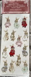 Set of 42 1.5"  Die-Cut Rabbit Stickers Bonnie - Picture 1 of 1