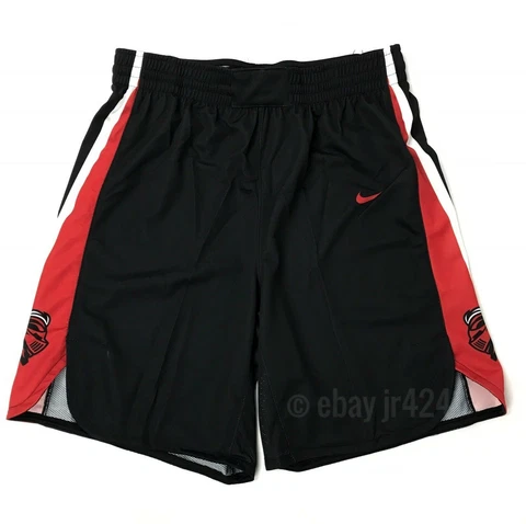 New Nike Men's L Rutgers Scarlet Knights Elite Basketball Short Black Red 867772 Cover