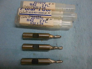 3 NEUE POLARSCHAFTFRÄSER 5/32 ZOLL X 3/8 ZOLL SHK 2 FL 3-3/3 ZOLL X 1/2 ZOLL LOC M42 KOBALT 656 - Bild 1 von 1
