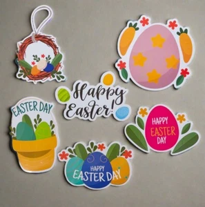 Imanes de Pascua Huevos de Pascua Refrigerador, Coche Magnético Decoración para Pascua Juego de 6 - Imagen 1 de 7