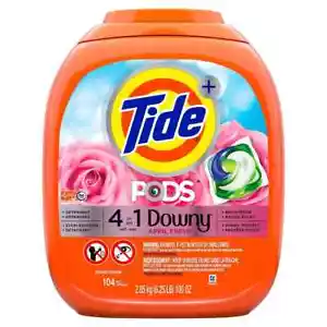 Cialde detersivo per bucato Tide con 4 in 1 Downy April Fresh - numero 104 - Foto 1 di 1