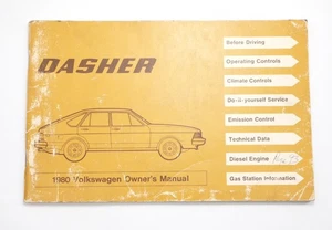 1980 Volkswagen VW Dasher Owners Manual Book - Picture 1 of 3