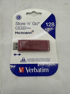 New Verbatim America LLC Store-N-Go USB Drive 128GB Red - Image 1 of 4