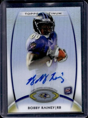 2012 Topps Platinum Bobby Rainey Rookie Auto RC Refractor Rookie #158 Ravens - Image 1 of 2