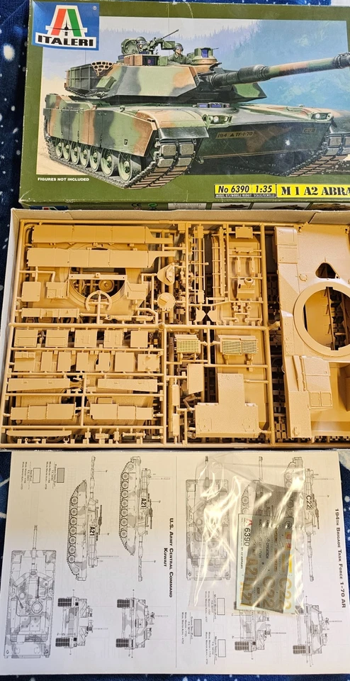 M1 A2 Abrams Carro Armato Tank Italeri kit 1/35 USA Modern War - Immagine 1 di 1