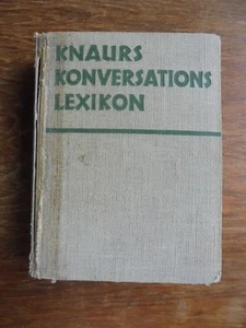 Knaurs Konversations Lexicon - 1936 German encyclopedic dictionary - Picture 1 of 1