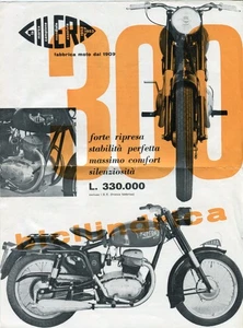 Gilera B 300cc italienischer Text Motorrad Verkaufsprospekt/Prospekt 1954 - Bild 1 von 1