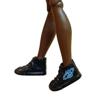 ZAPATOS DEPORTIVOS ESCALA 1/6 MACHO NEGRO AZUL ESTRELLAS 12" Figura Muñeca KEN Fresh Squad Foto 1 de 4