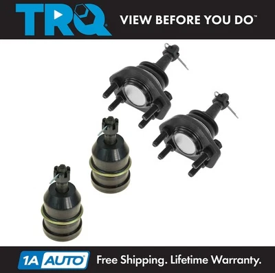 TRQ Front Upper & Lower Ball Joints Kit Set of 4 for 84-96 Chevy Corvette - Image 1 of 4