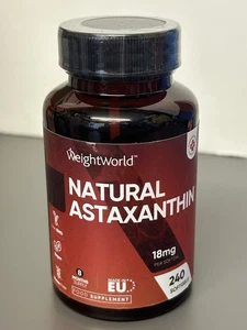 Weightworld - Astaxanthin - 240 Weichkapseln - 18mg hochfest - BRANDNEU. - Bild 1 von 3