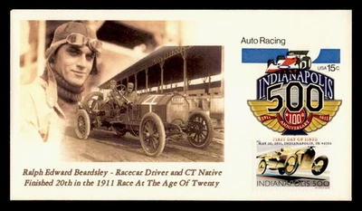 DR WHO 2011 FDC AUTO RACING CAR CHRIS CALLE DESIGNER SIGNED STATIONERY M58482 - Image 1 of 2