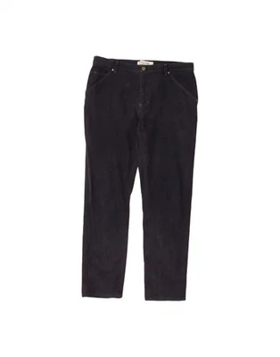 MAX MARA Womens Straight Chino Trousers UK 16 Large W34 L28 Navy Blue BG12 — 第 1/3 张图片