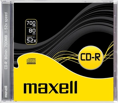 MAXELL CD-R Single DISC WriteOnce 80min 700MB speed-52x JEWEL 624826 NEU 001-160 - Bild 1 von 4