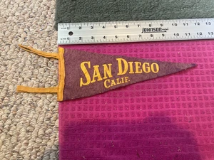 Antigua bandera de recuerdo de California de colección SAN DIEGO - Envío rápido - Imagen 1 de 2