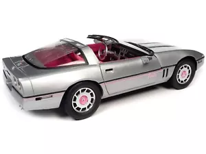 1986 Chevrolet Corvette Convertible Silver Metallic with Pink Interior "Barbie" - Picture 1 of 5