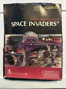Space Invaders Atari 400 800 Complete in Big Box Manual CIB Computer Program - Picture 1 of 16