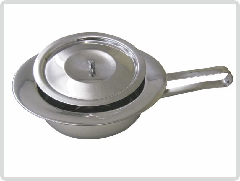 SANI-ALT Stechbecken Bettpfanne Schieber Steckbecken Edelstahl mit Deckel*NEU+OVP*