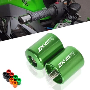 Handlebar Grips Plug Ends Handle Hand Bar For Kawasaki Ninja ZX-6R 2000-2020 - Picture 1 of 12