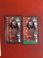 1995 96 Fleer NBA Jam Session Michael Jordan #D13 Die-Cut European Version #13