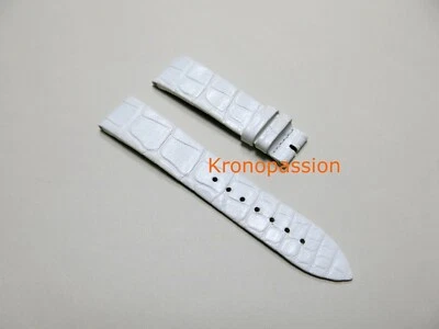 Jaeger-LeCoultre White Alligator Strap 18mm by 16mm OEM New ! - Image 1 of 4