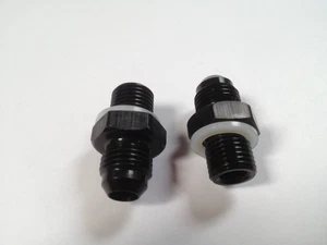 -6 AN Transmission Oil Cooler Adapter Fitting GM Turbo 350 400 4L60E 200R 700R - Picture 1 of 2