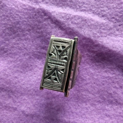 FINE SILVER RINGS 925 CRAFT FFONIWCH 은반지 FREE SIZE ARTISAN TRIBAL TRIBE R7703 - Image 1 of 4