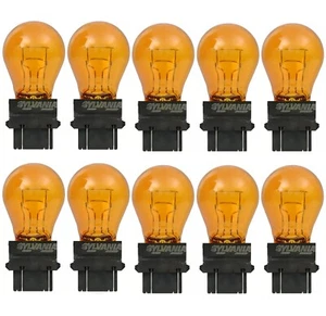 Sylvania Basic 3057A 27/6.7W Ten Bulbs Rear Turn Signal Replace Lamp EO USA - Picture 1 of 8
